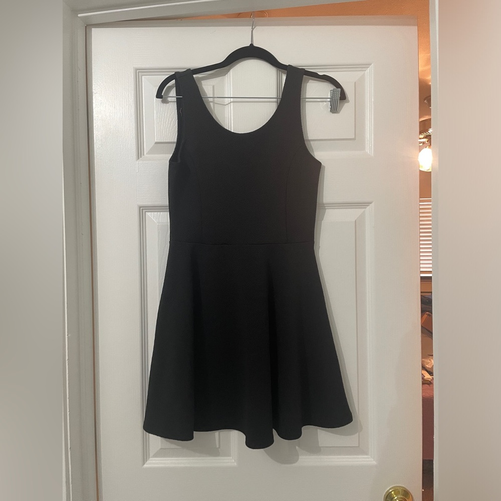 Black skater dress